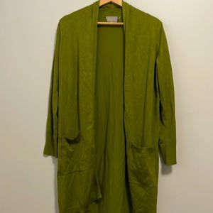 Cyrus dark green long cardigan. Size: S